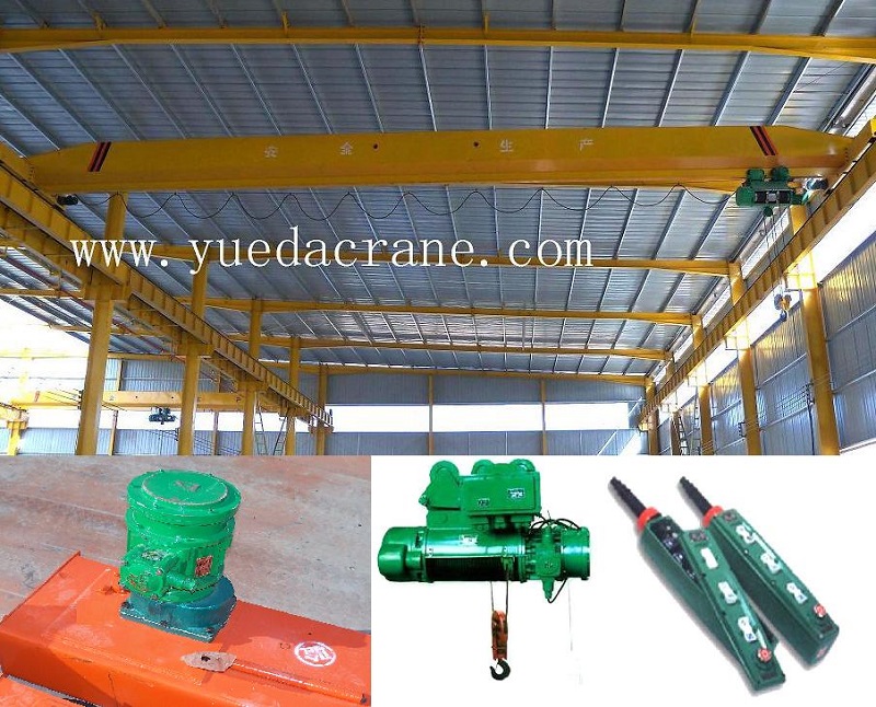 LB model single beam explosion proof overhead crane